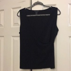 Boston Proper M Faux Wrap top